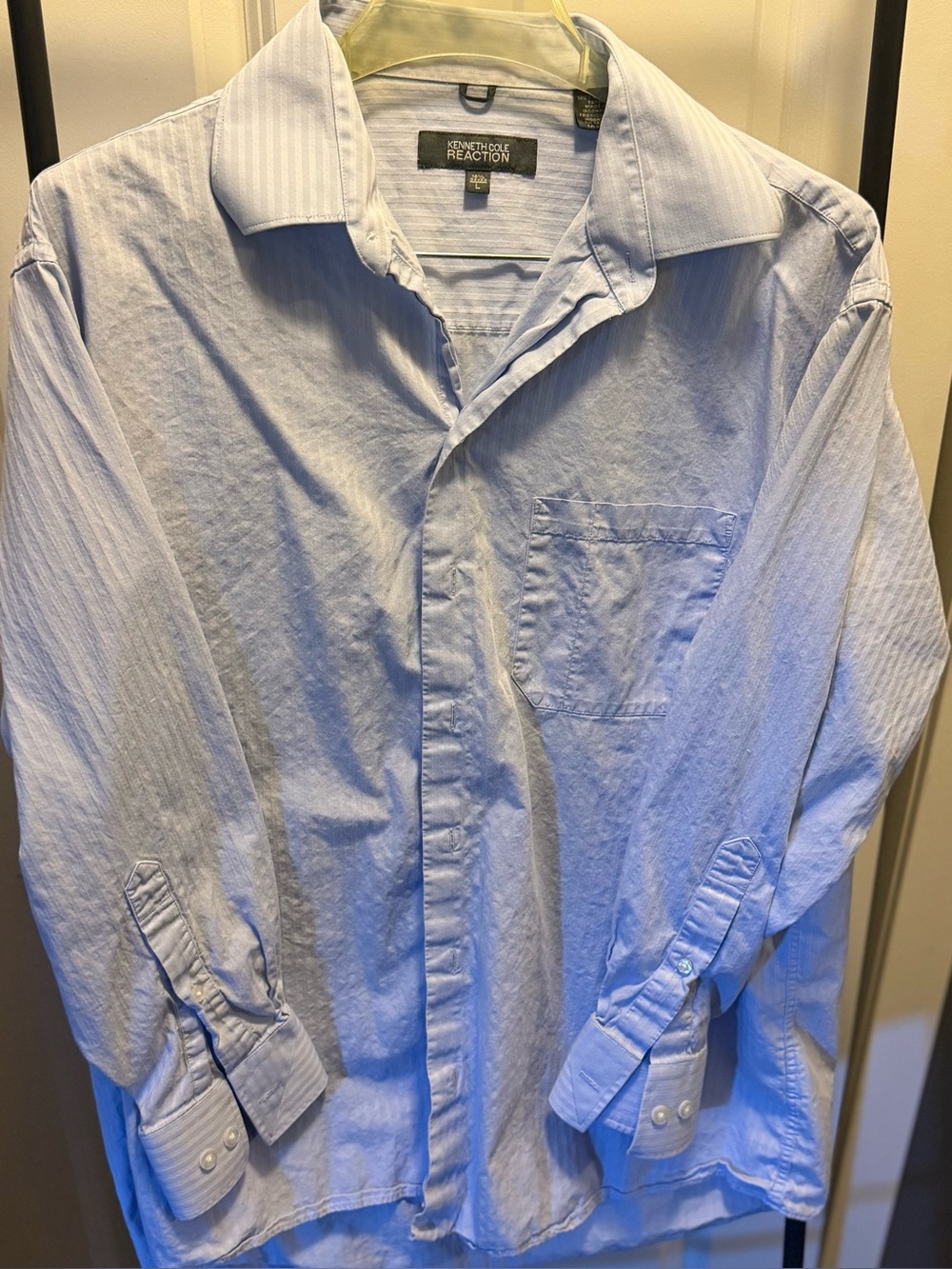 Kenneth Cole Reaction Men's Light Blue Button-Up Shirt